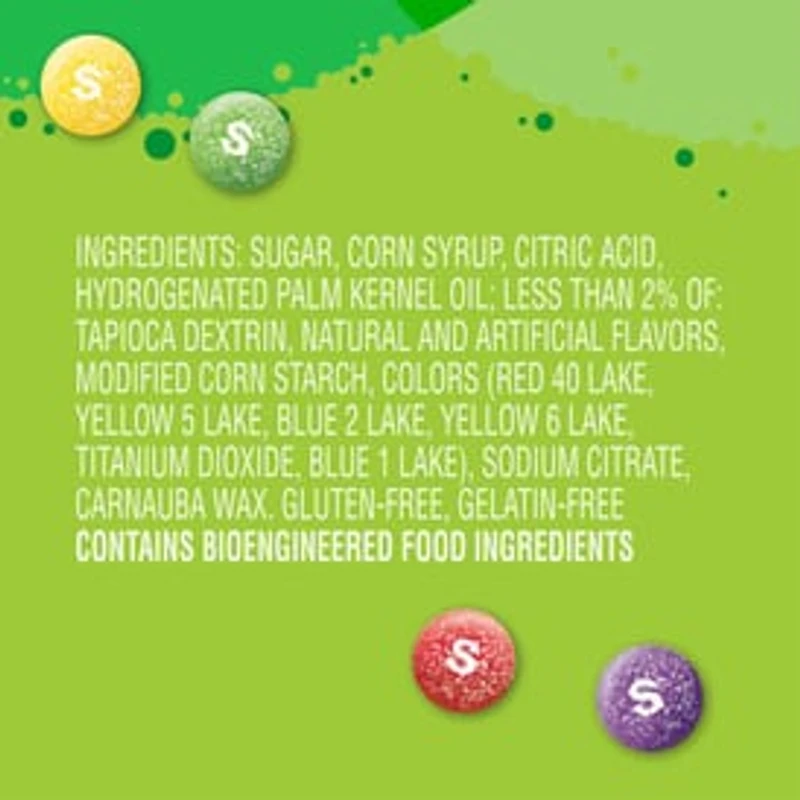 SKITTLES Sour Candy, Share Size, 3.3 oz Bag
