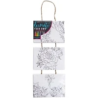 DIY Set Of 3 Mini Canvases Wall Art 5in x 7in