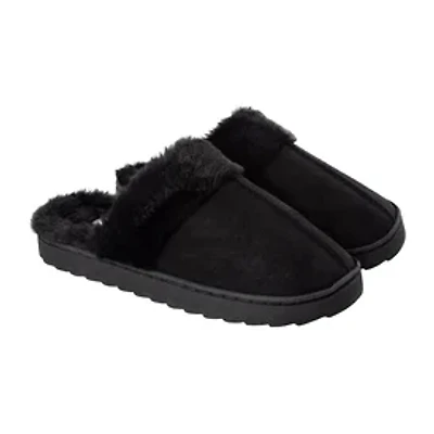 Juniors Fur Scuff Slippers