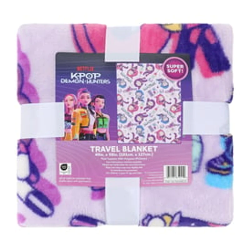 Netflix KPop Demon Hunters Travel Blanket 40inx50in