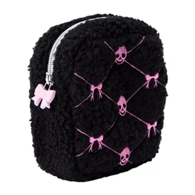 Travel Skull Bow Cosmetic Pouch