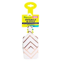 Marble Geometric Paddle Hair Brush