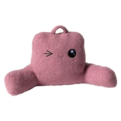 Winky Face Bed Rest Pillow 14in x 16in