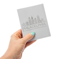 Philadelphia Skyline Mini Notepad