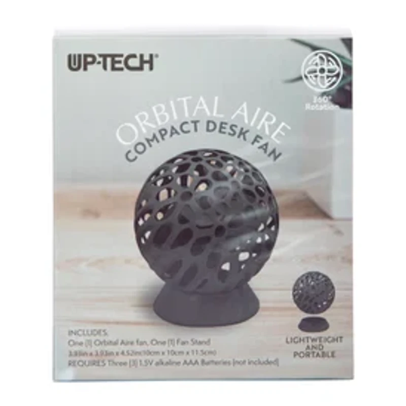 Up-Tech® Orbital Aire Compact Desk Fan 3.93in x 4.52in