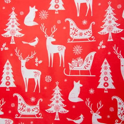 Traditional Christmas Wrapping Paper 50 Sq.ft