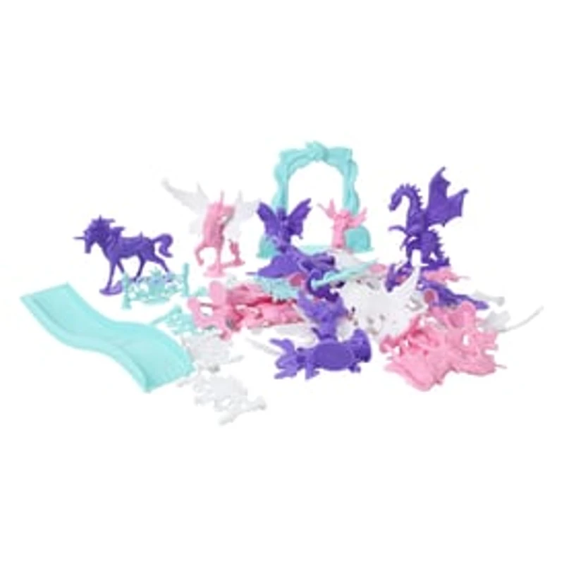 Unicorn Dreamland Fantasy Toy Bucket 40-Pieces