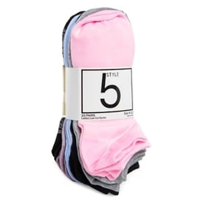 Low-Cut Ankle Socks 10-Pack - Assorted Colors