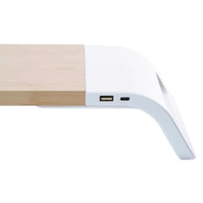 Desktop Computer Monitor Stand With Charging Ports 21in x 7.6in