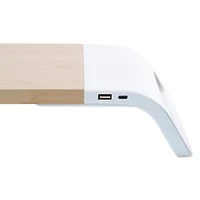 Desktop Computer Monitor Stand With Charging Ports 21in x 7.6in