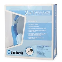 2-in-1 Bluetooth® & Aux-in Kid-Safe Headphones
