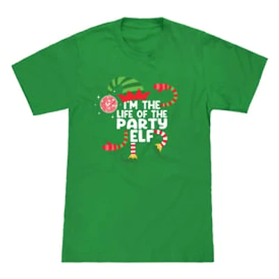 Kid's Party Elf Family Christmas Graphic Tee
