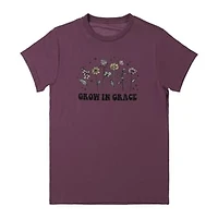 Grow Grace' Floral Graphic Tee
