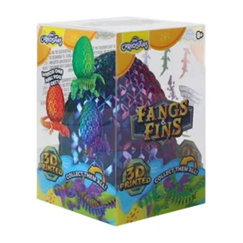 ORB Curiosities® 3D Printed Fangs & Fins Egg Toy (Styles May Vary)
