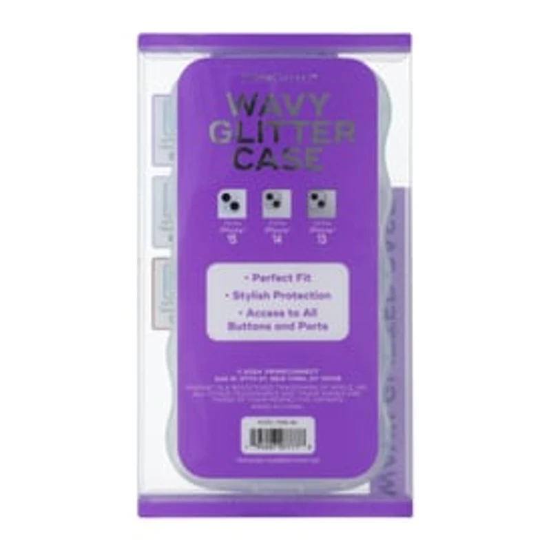 iPhone 15®/14® Wavy Glitter Phone Case