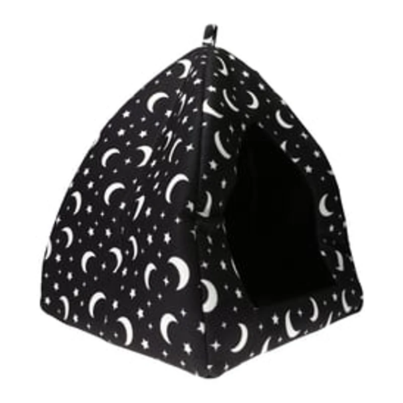 Halloween Moon & Stars Pet Hut 12in x 14in
