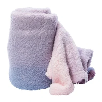 Printed Ombre Sherpa Throw Blanket 50in x 60in