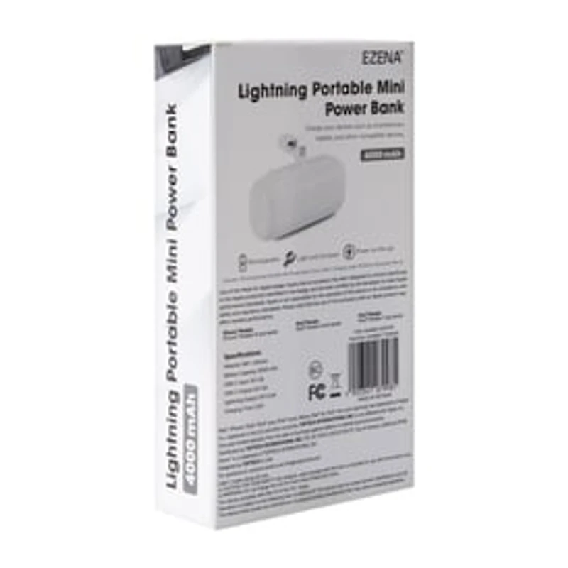 Lightning Portable Mini Power Bank 4000mAh