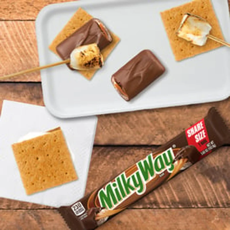 MILKY WAY Candy Milk Chocolate Bar, Share Size, 3.63 Oz