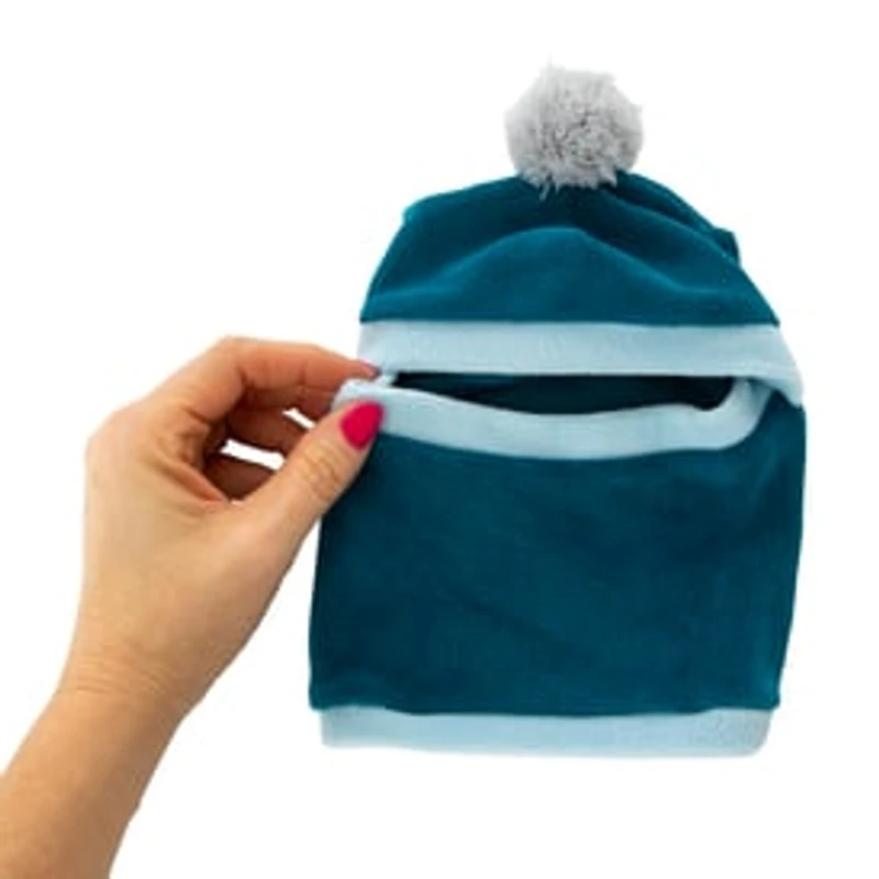 Pet Balaclava Ski Mask With Pom Ball