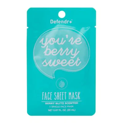 Defender+™ Berry Blitz Scented Face Sheet Mask 0.67oz