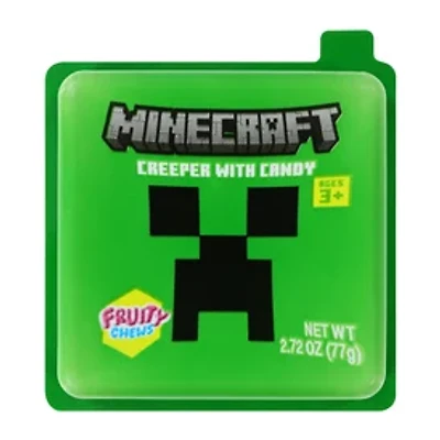 Minecraft Creeper With Candy Fruity Chews 2.7oz