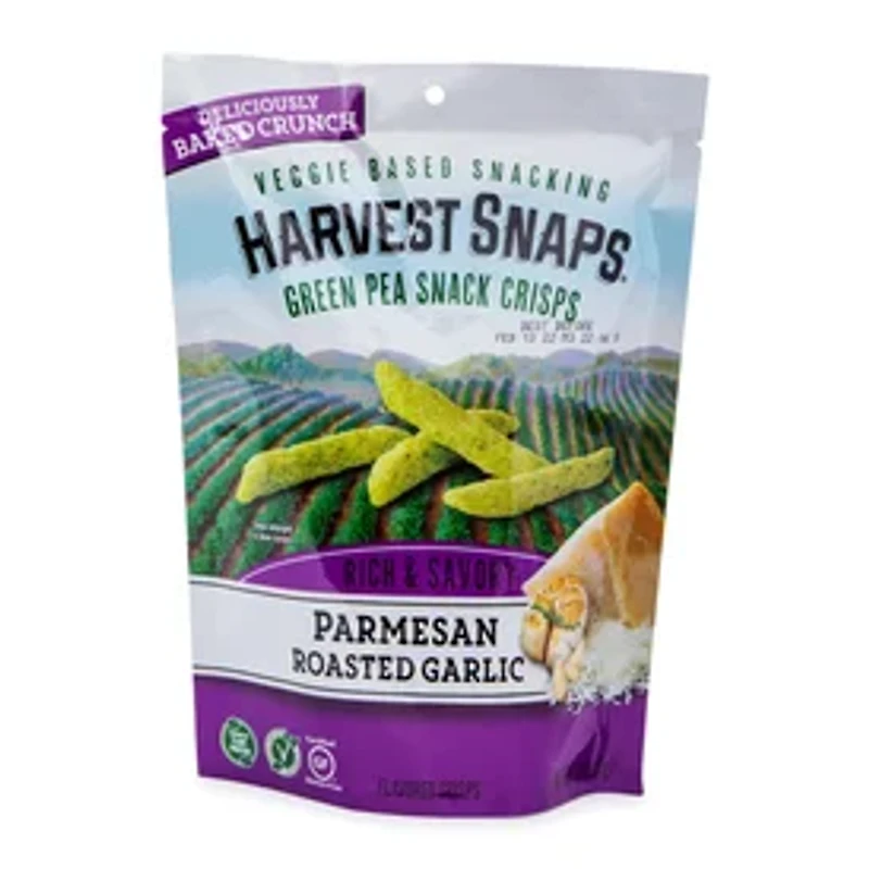Harvest Snaps® Green Pea Snack Crisps 3oz - Parmesan Roasted Garlic