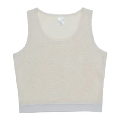 Cream Cozy Teddy Cropped Cami