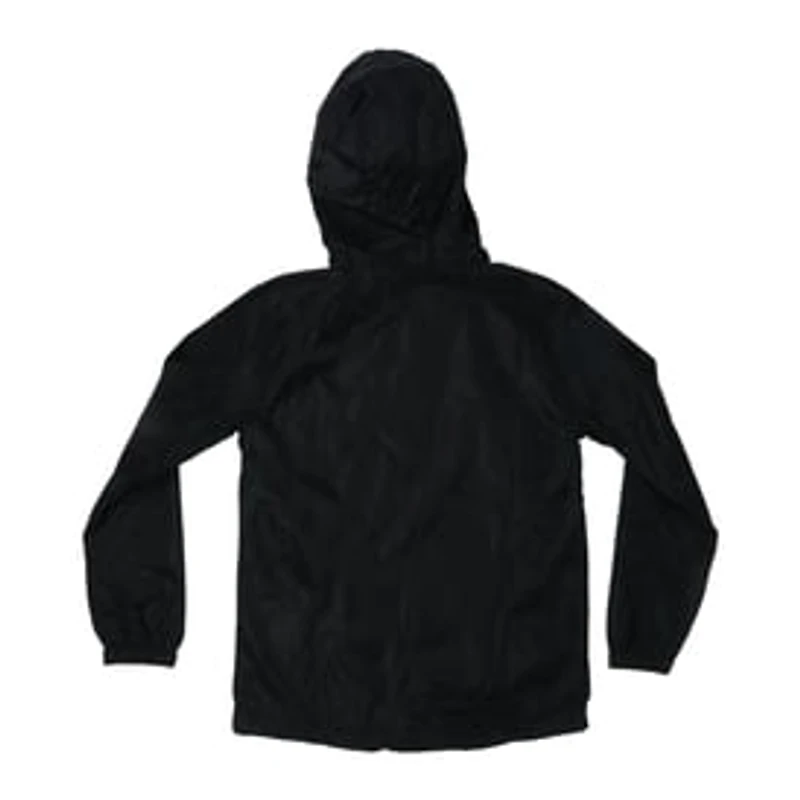 Young Men's Black Windbreaker Jacket