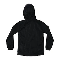 Young Men's Black Windbreaker Jacket