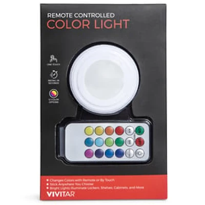 LED Color-Change Touch Light With Remote Control