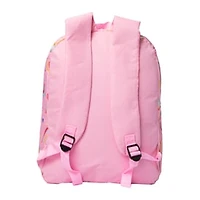 Printed Backpack With Fuzzy Patch 16in