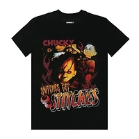 Chucky Snitches Get Stitches Graphic Tee