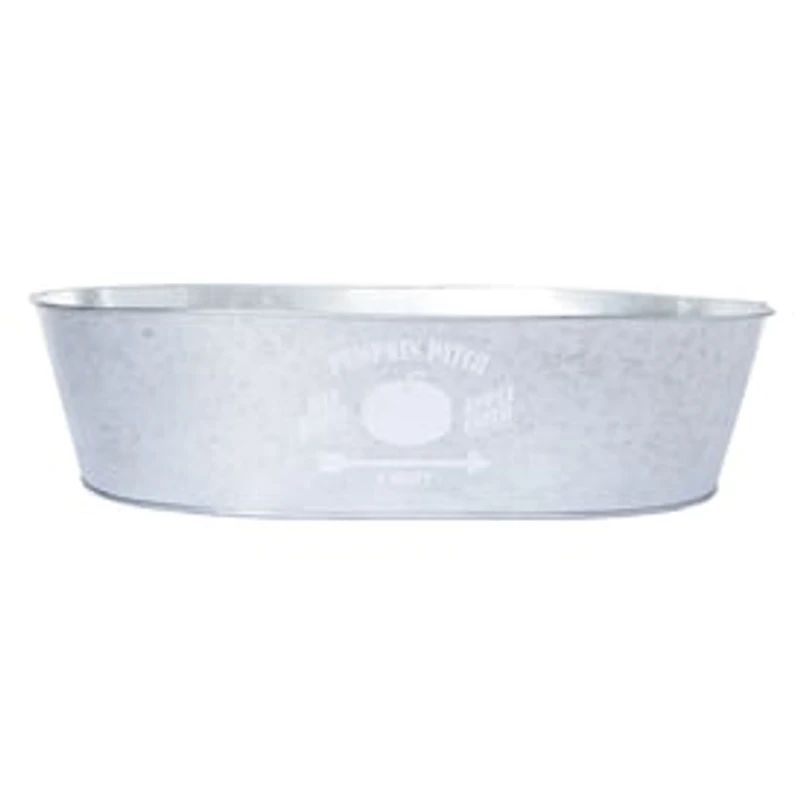 Pumpkin Patch' Galvanized Metal Tub 15.2in x 10.3in