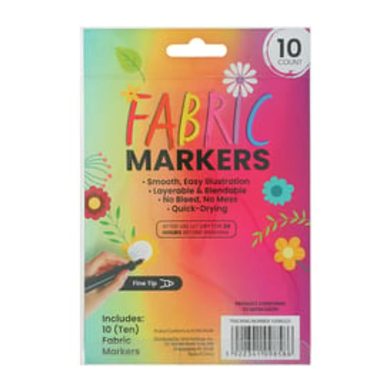 Fabric Markers 10-Pack