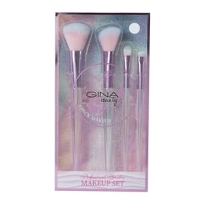 Gina Beauty™ Makeup Brush Set 4-Count - Pink