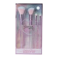 Gina Beauty™ Makeup Brush Set 4-Count - Pink