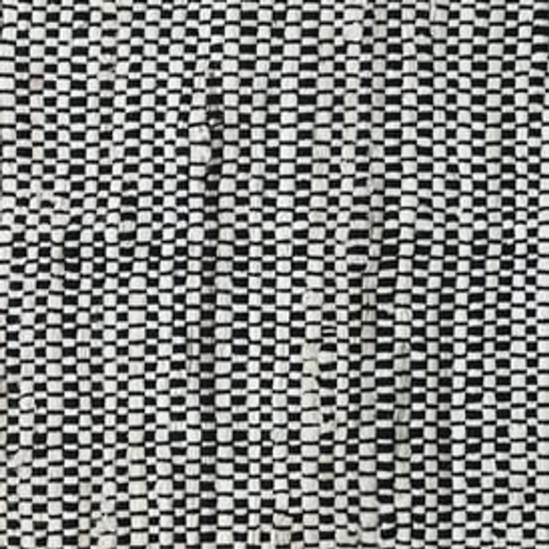 Black And White Chindi Rug