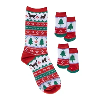 Matching Holiday Sock Set For Pet & Owner