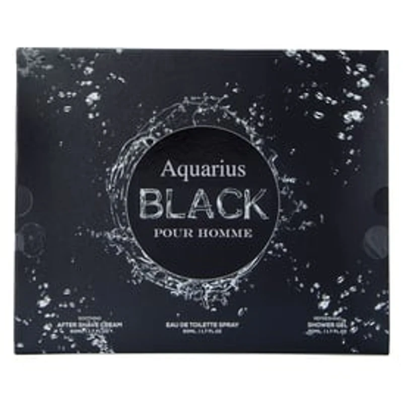 Aquarius Black Pour Homme 3-Piece Set