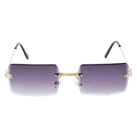 Rimless Rectangle Sunglasses For Women