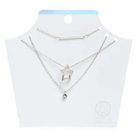 Silver Star Layer Necklaces 3-Piece Set