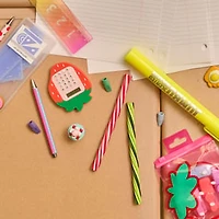 Novelty Twisted Eraser 3-Count
