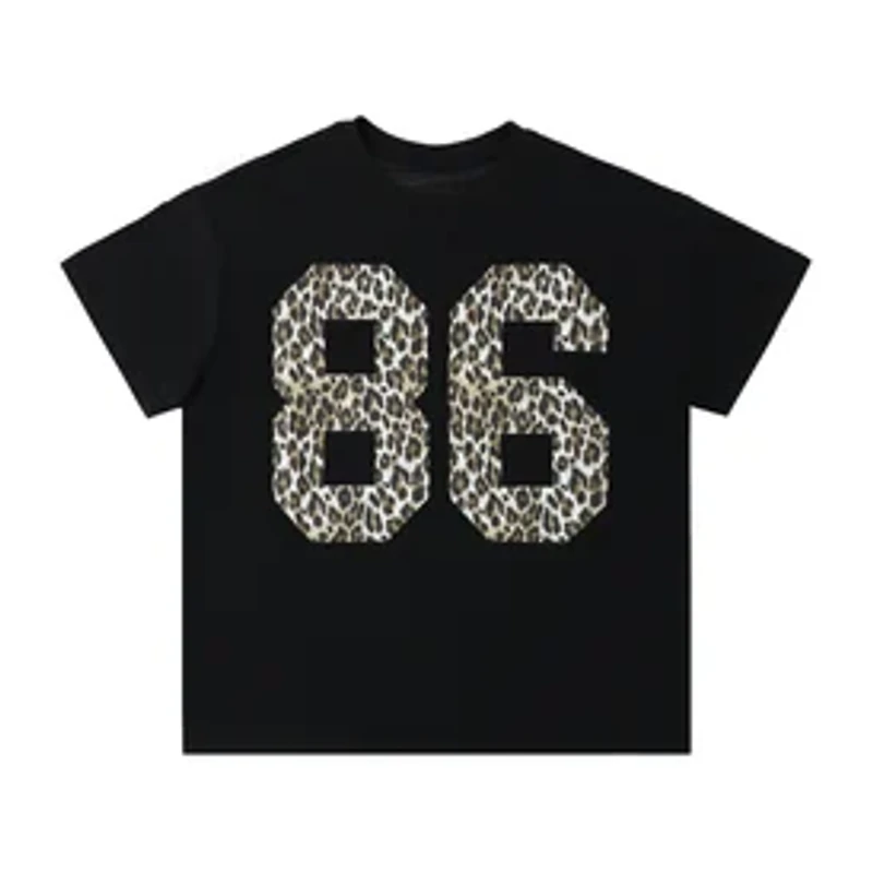 86 Leopard Print Graphic Tee