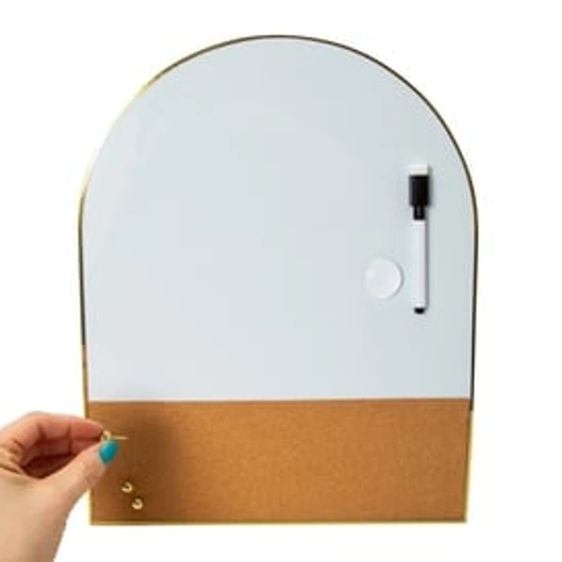 Arch Dry Erase & Cork Board Set 12in x 15in