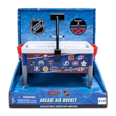 NHL Arcade Mania Mini Arcade Air Hockey Collectible Desktop Set