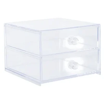 Clear Acrylic Cosmetic Storage Drawers 6.50in x 4.64in