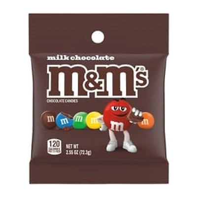 M&M'S Milk Chocolate Candy Peg Bag, 2.55 oz