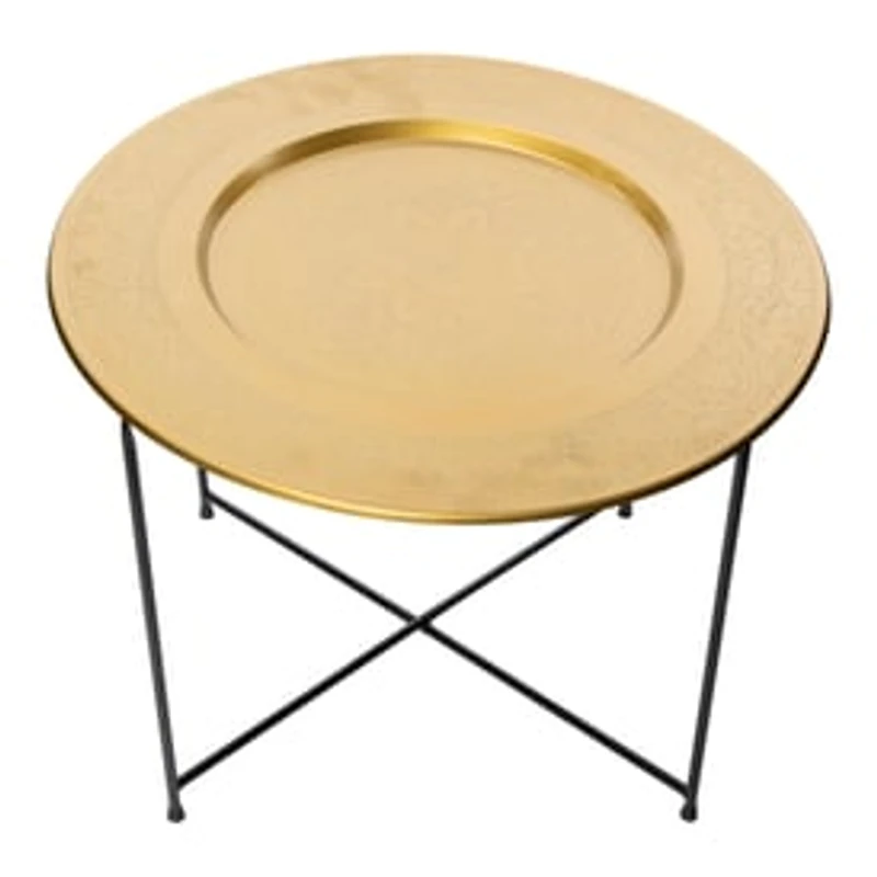 Gold Etched Table 17in x 21in
