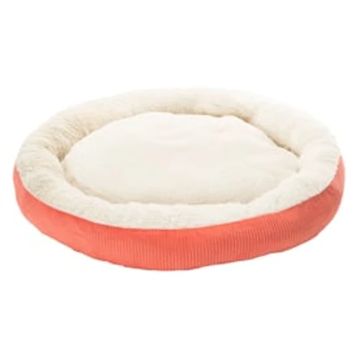Round Corduroy Pet Bed 22in